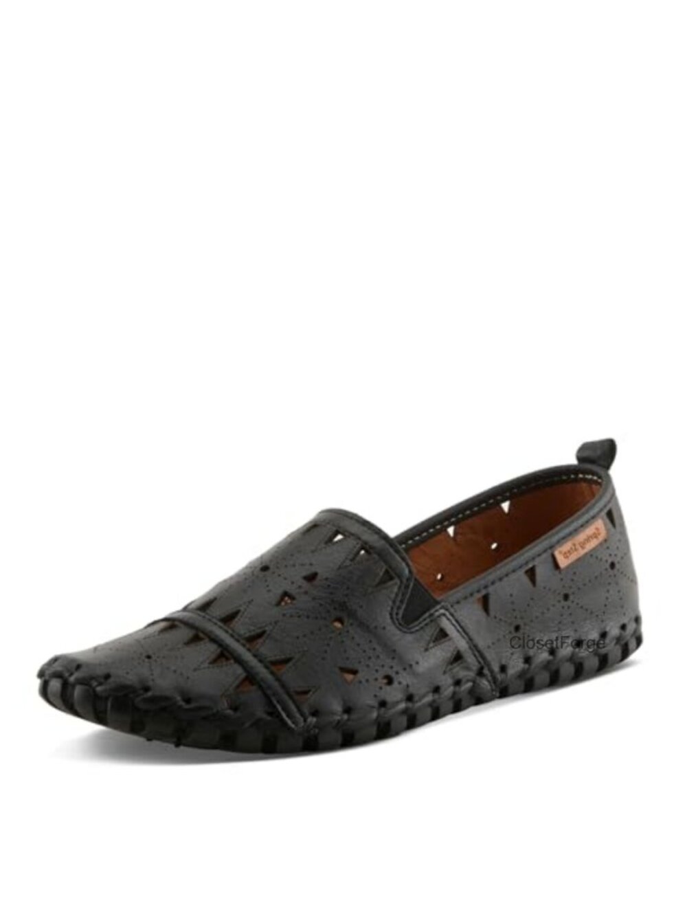 Women's Leather Slip On Loafers with Removable Insole